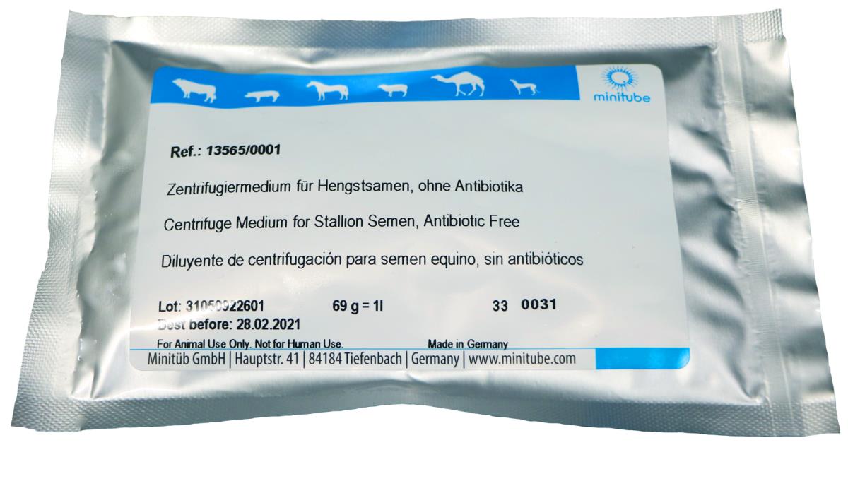 CENTRIFUGE MEDIUM FOR EQUINE SEMEN, WITHOUT ANTIBIOTIC