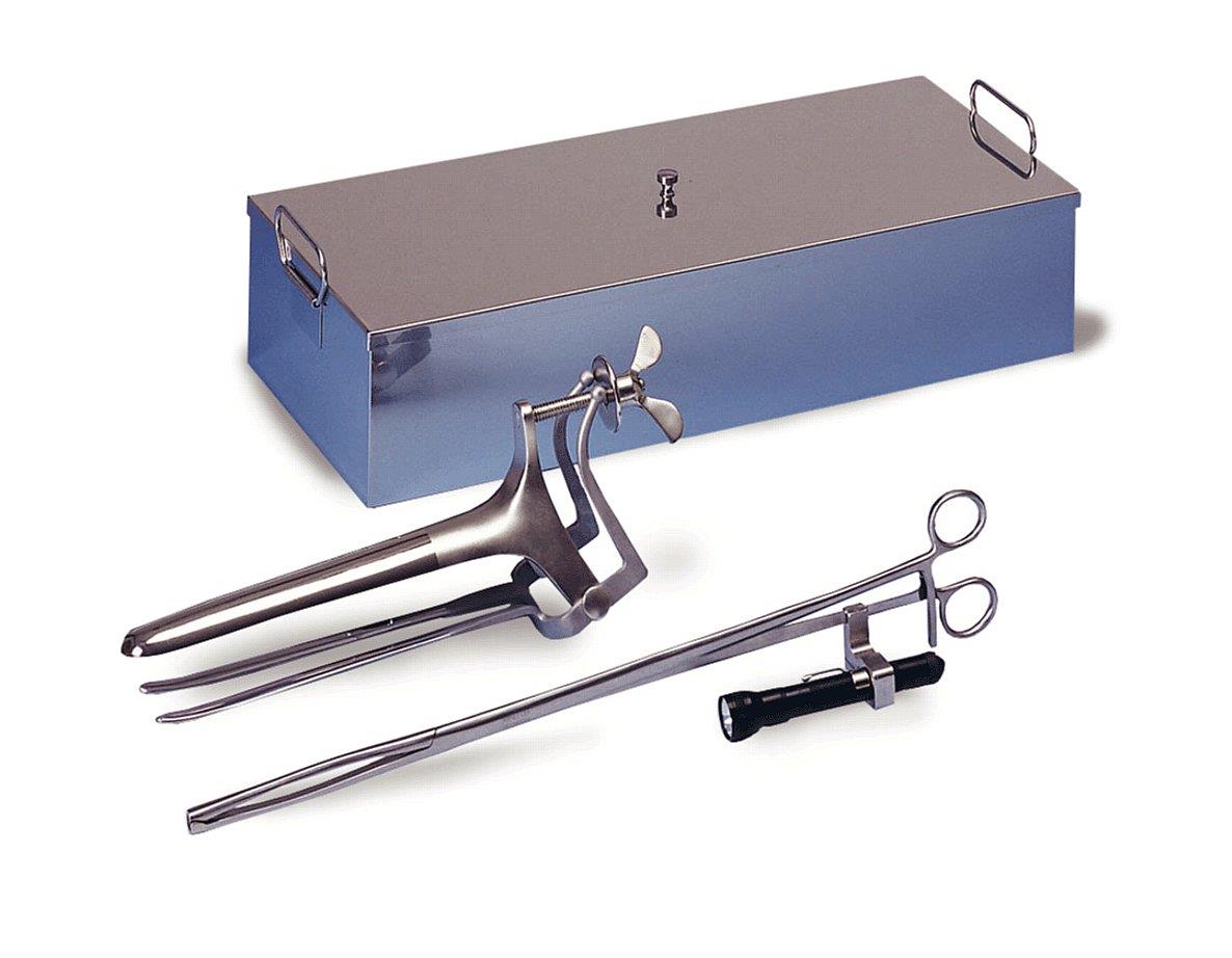 STAINLESS STEEL CASE: WITH HANDLES AND COVER
