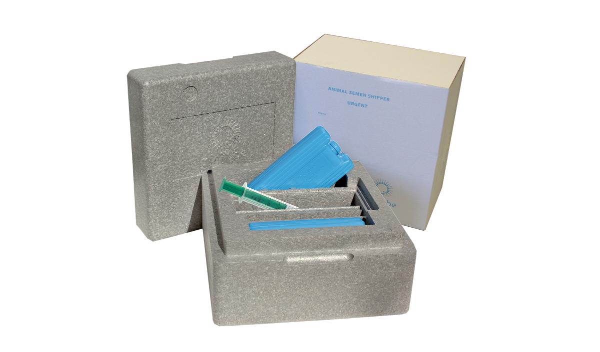 Chilled semen transport box