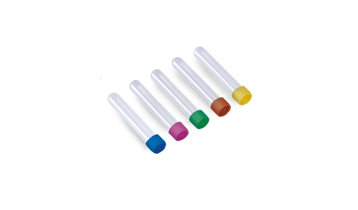 TUBE 13 ML WITH SCREW CAP, STERILE, 100/BAG