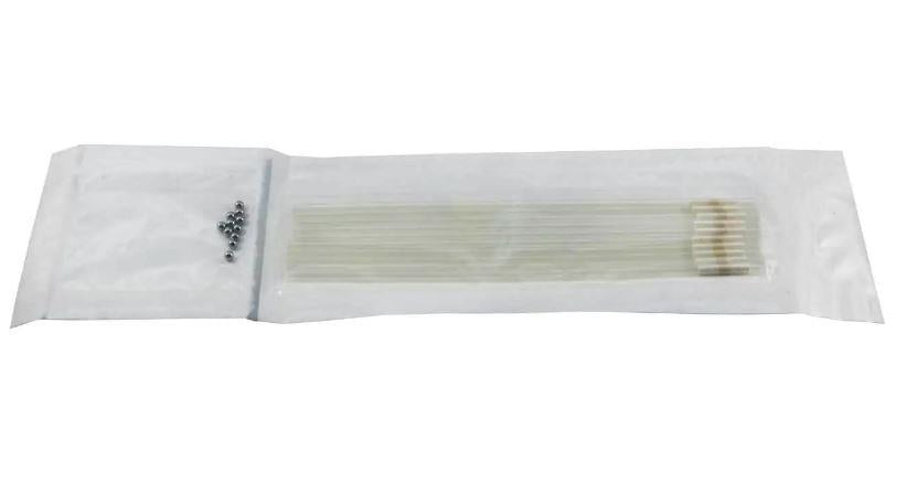 MEDIUM STRAW: 0.5 ML, 133MM,CLEAR WITH SEALING BALL