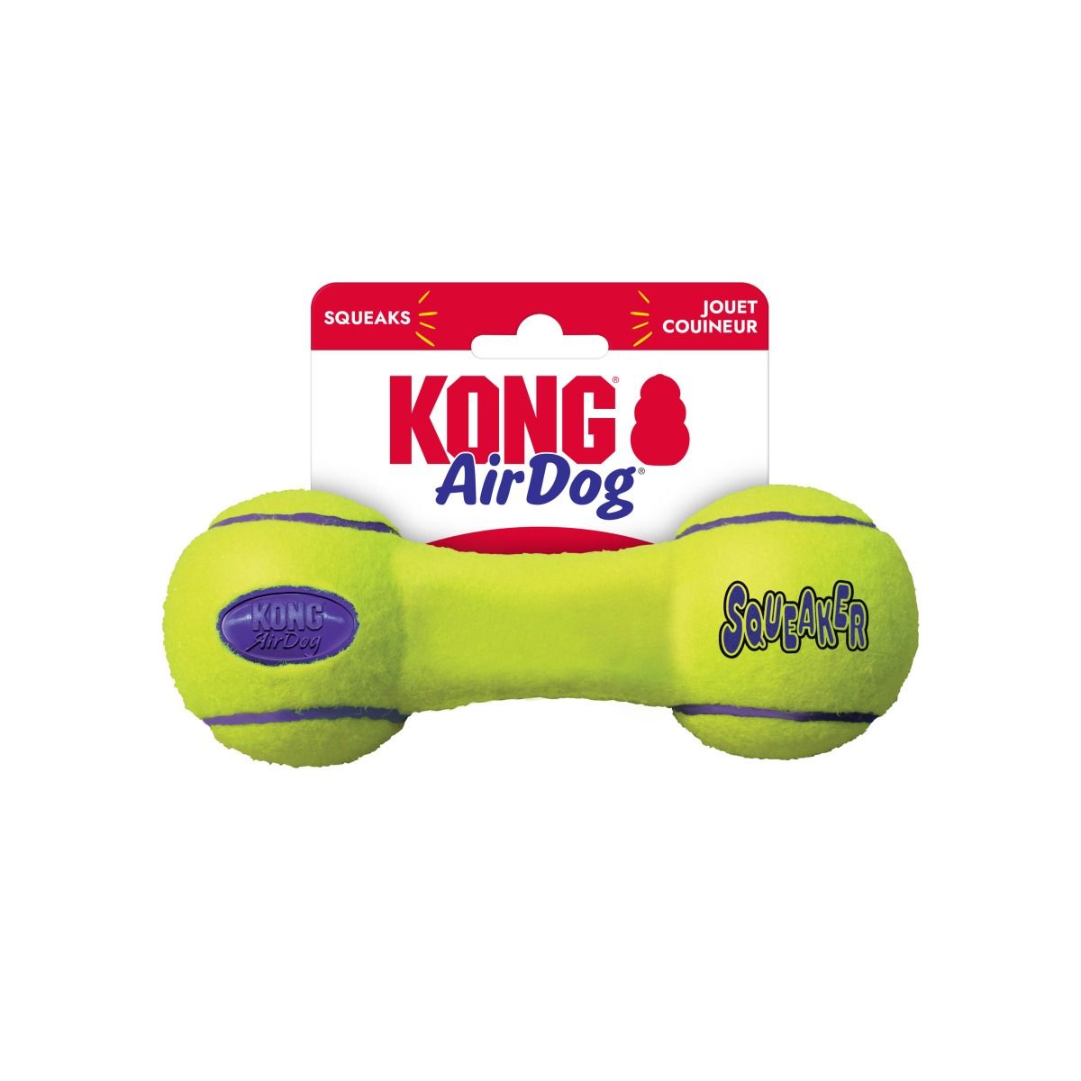 Kong AirDog Squeaker Dumbbell Dog Toy - M