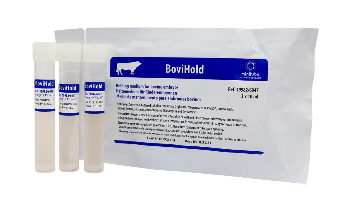 BOVIHOLD, HOLDING MEDIUM, 3 X 10 ML WITH BSA AND ANTIBIOTIC