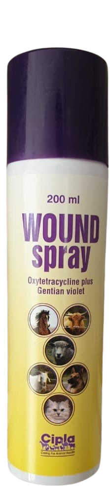 WOUND spray (Oxytetracycline & Gentian Violet) 200ml