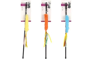 Flamingo Rod Soft Plush Wand Cat Toy - LONG