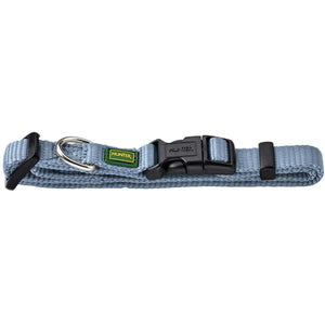 Hunter Vario Basic Nylon Dog Collar - Smoky Blue Small