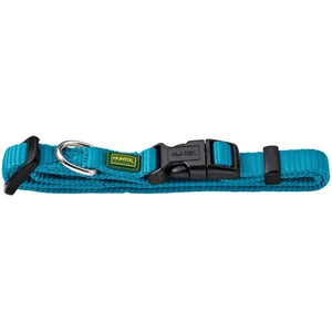 Hunter Vario Basic Nylon Dog Collar - TEAL L-XL