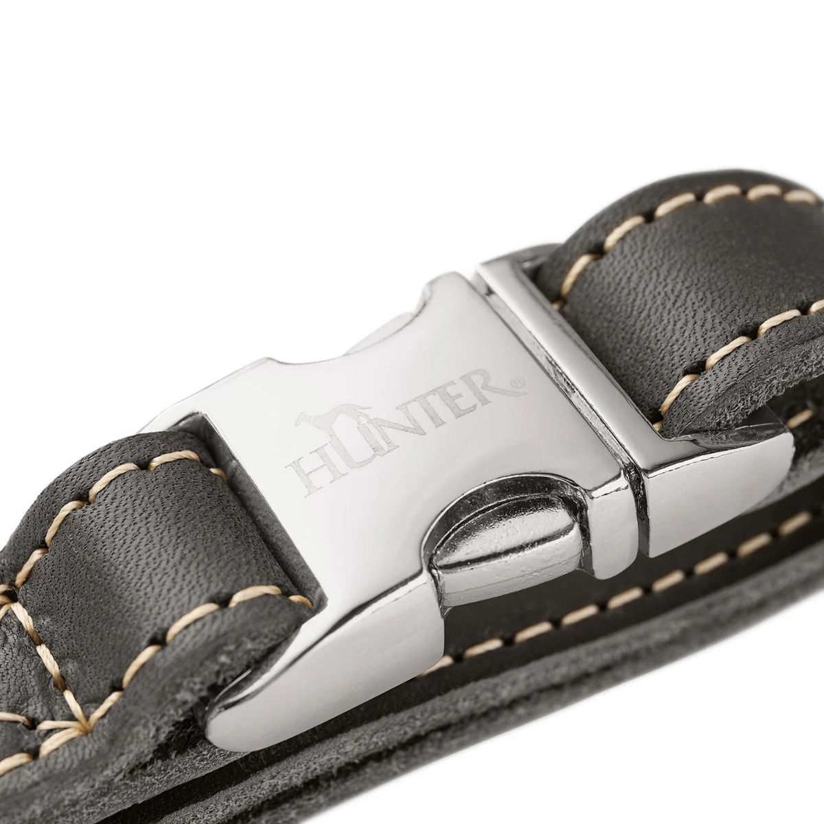 Hunter Aalborg Alu-Strong Dog Collar - Stone Grey Large