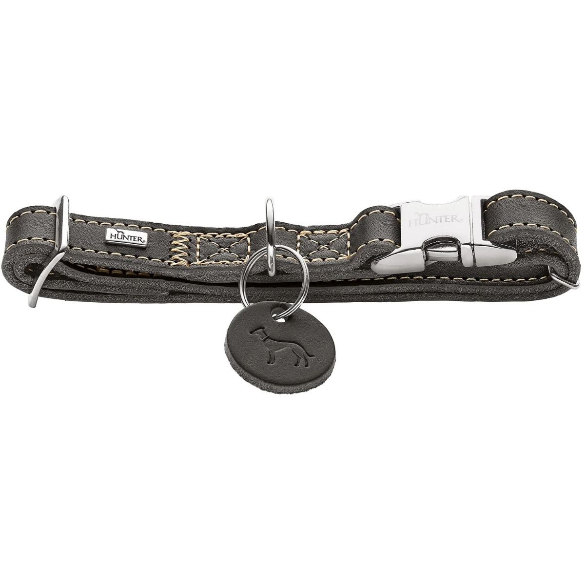 Hunter Aalborg Alu-Strong Dog Collar - Olive Green Large