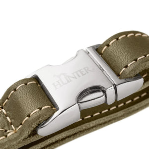 Hunter Aalborg Alu-Strong Dog Collar - Olive Green Medium