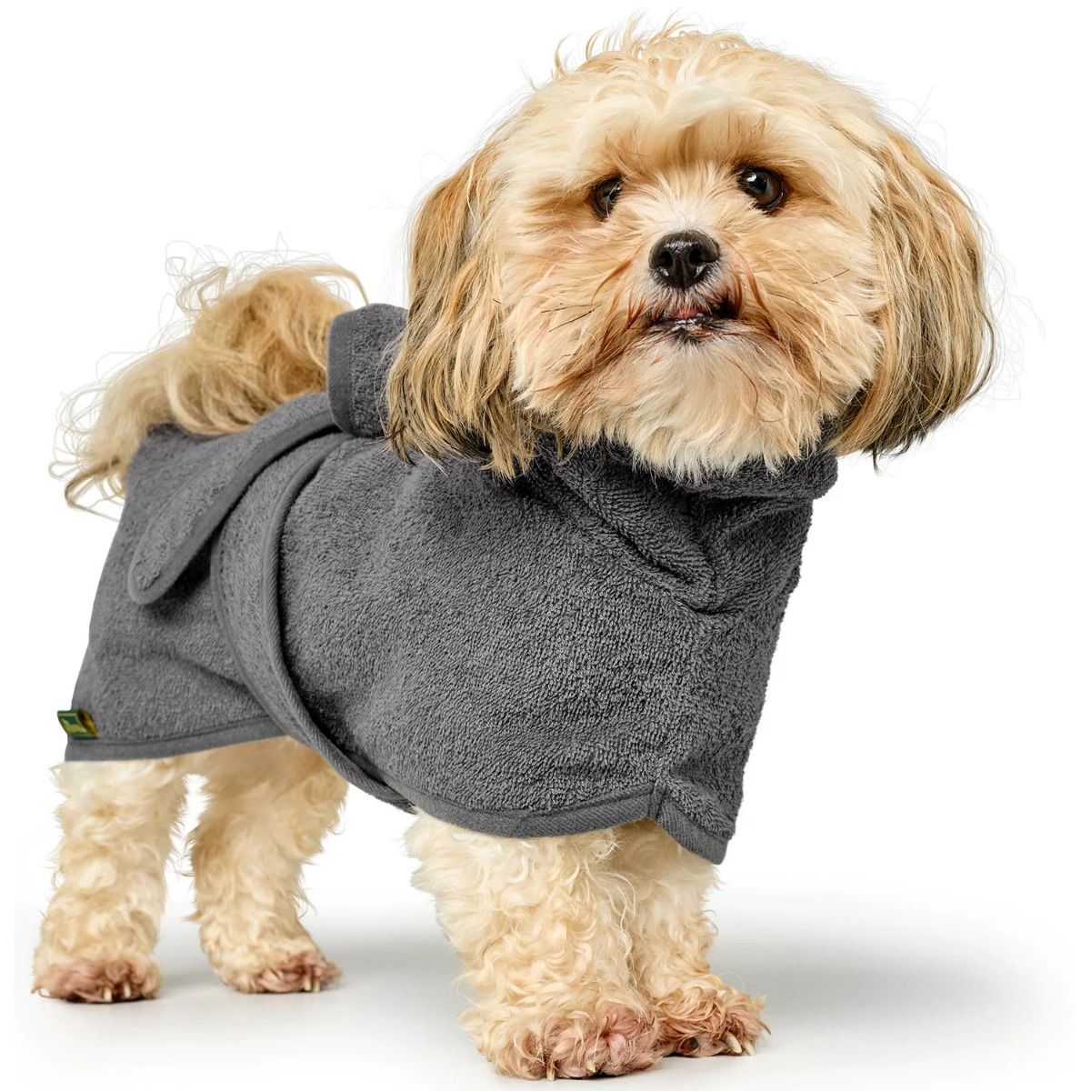 Hunter Riga Dog Bathrobe - Grey 40