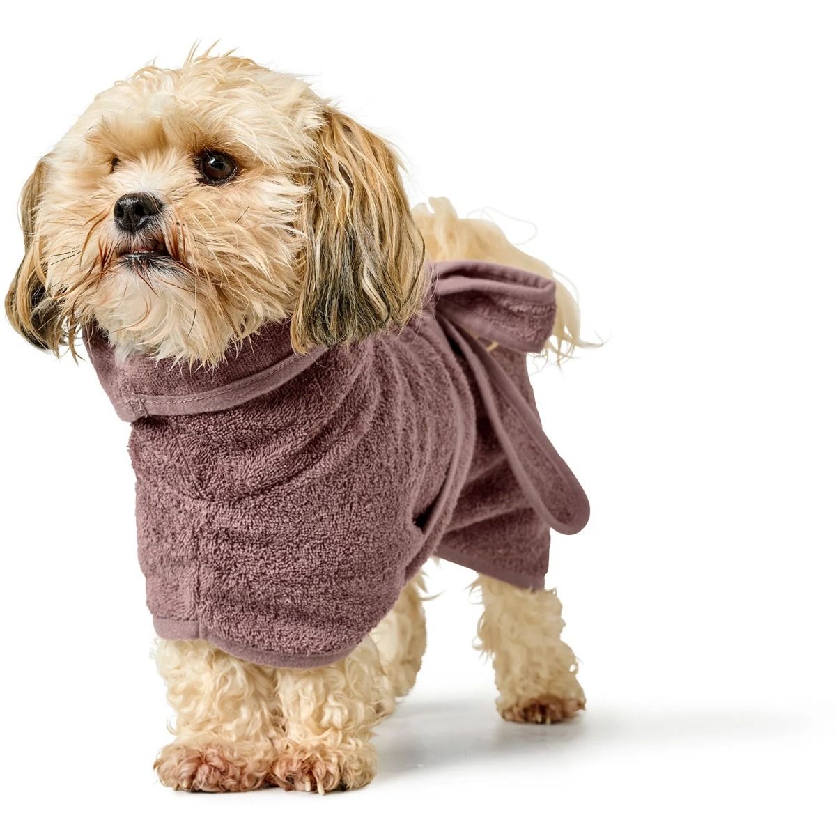 Hunter Riga Dog Bathrobe - Old Pink 40