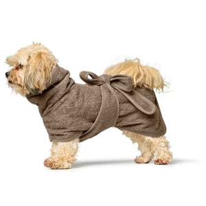 Hunter Riga Dog Bathrobe - Taupe 40
