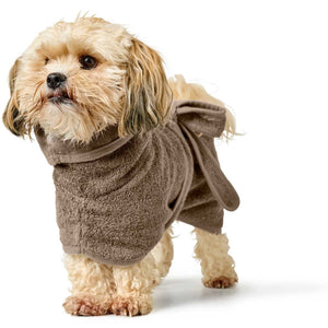 Hunter Riga Dog Bathrobe - Taupe 30