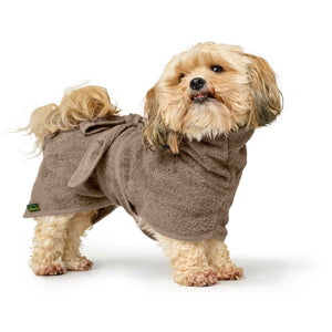 Hunter Riga Dog Bathrobe - Taupe 30