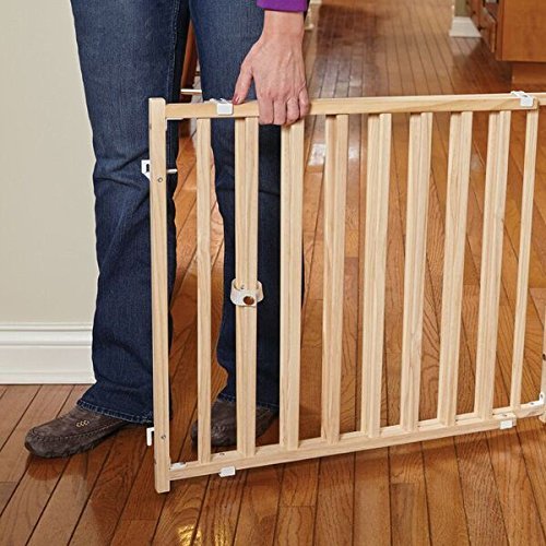 24″ Wood Extra - Wide Pet Gate - Shopivet.com
