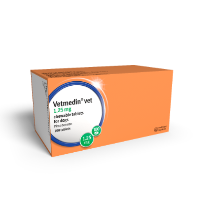 VETMEDIN  Chewable Tablets beef-flavored and half-scored 1.25MG