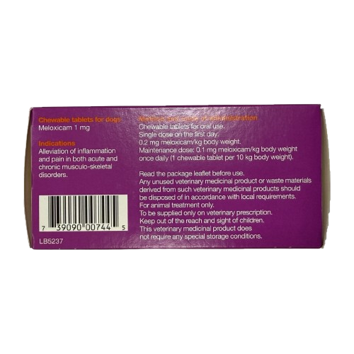 Rheumocam (Meloxicam 1 mg) 100 Chewable tablets