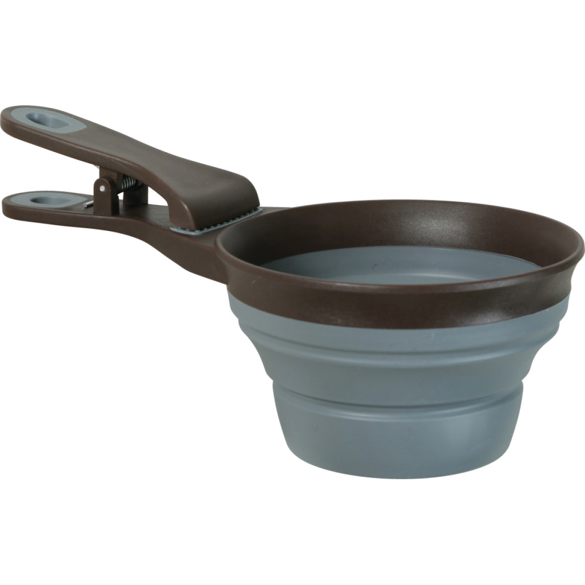 2 in 1 Silicone Measuring Cup with Food Bag Clip 473 ml, Grey