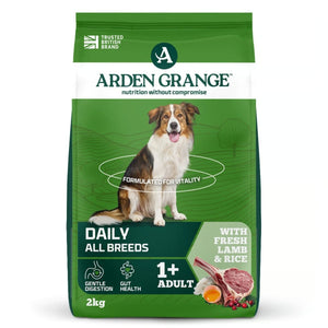 Arden Grange Daily All Breeds Adult Fresh Lamb & Rice Dry Dog Food - 2kg