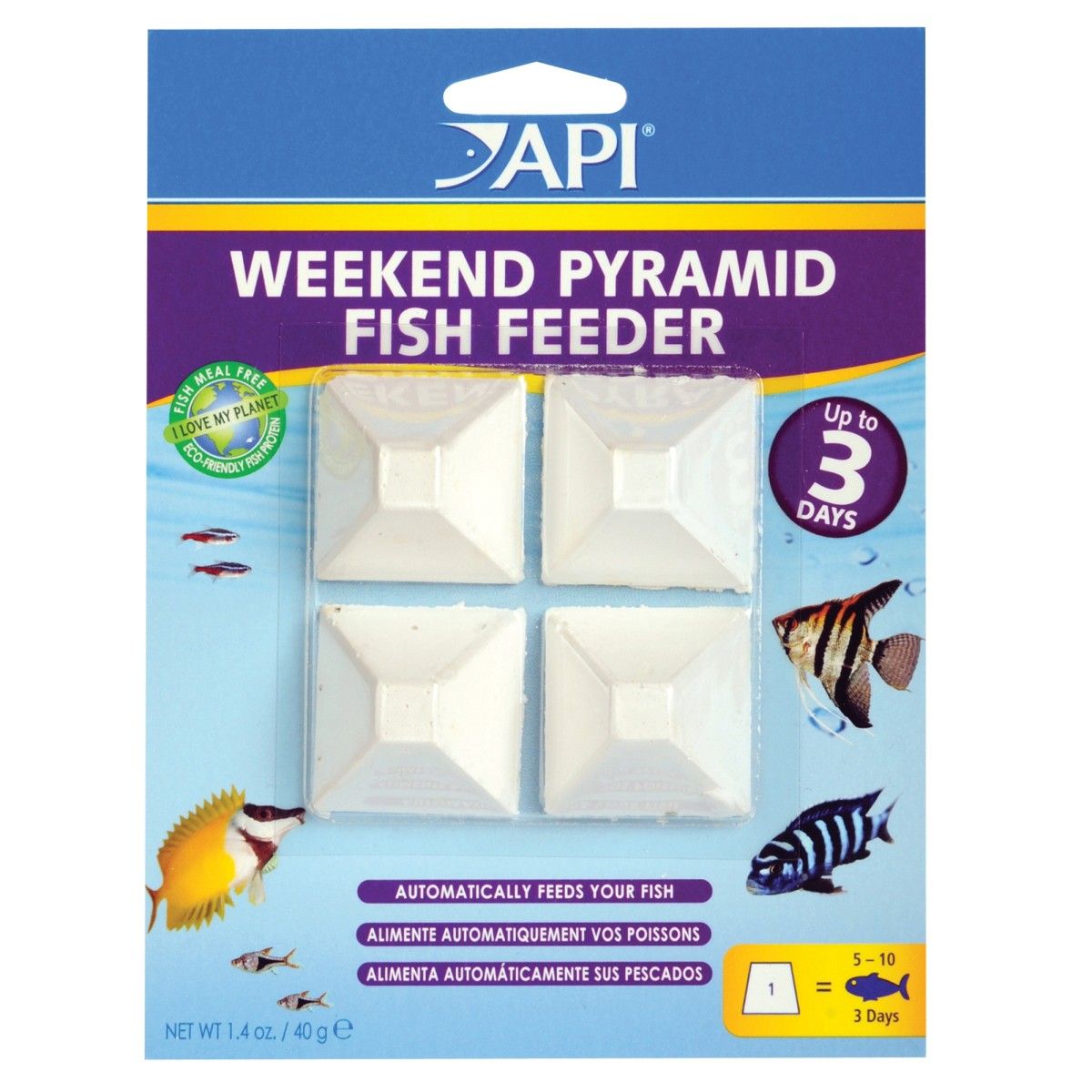 API Weekend Pyramid Fish Feeder - 40g