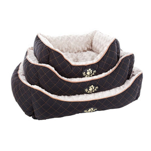 Scruffs Wilton Dog Box Bed - NAVY BLUE Medium