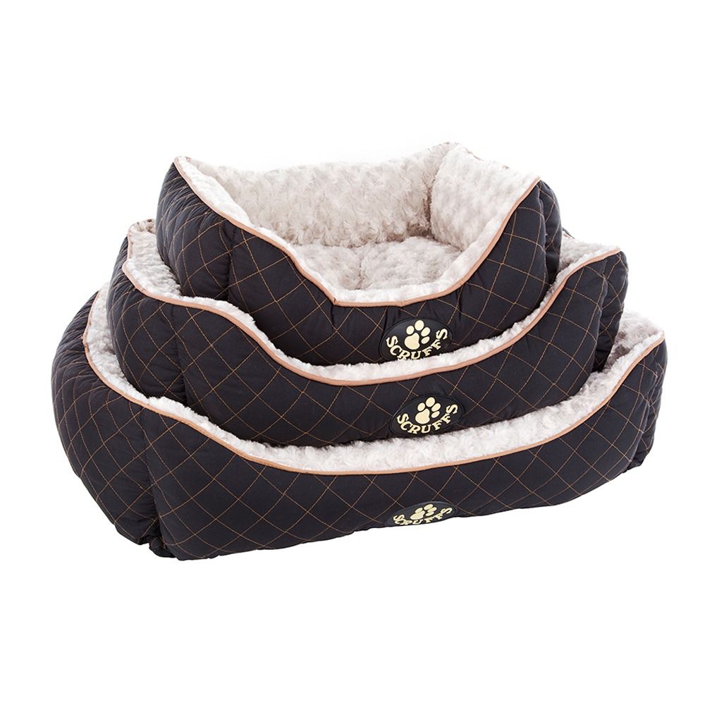 Scruffs Wilton Dog Box Bed - CHOCOLATE BROWN Small