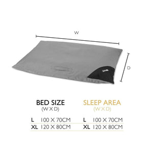 Scruffs Expedition Memory Pillow Dog Bed - Storm Grey Large