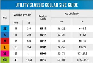 Rogz Utility Reflective Stitching Dog Collar - PURPLE X-Large