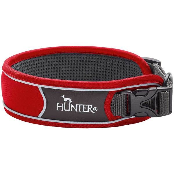 Hunter Divo Dog Collar  - Red Medium