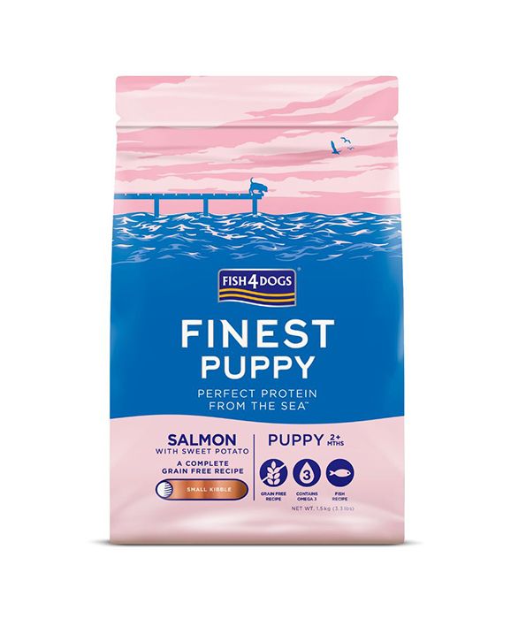 Fish4Dogs Finest Salmon Small Kibble Dry Puppy Food - 1.5kg