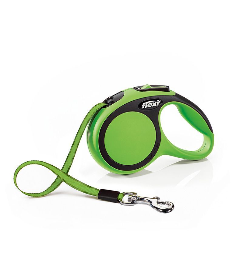 Flexi New Comfort Tape Dog Leash - GREEN L/5M