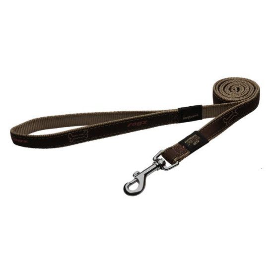 Rogz Bronze Bone Dog Leash - SMALL