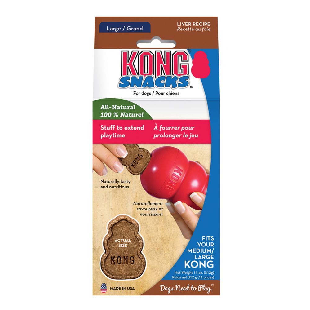 Kong Snacks Liver Recipe Dog Toy - L