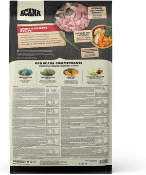 Acana Sport & Agility Recipe Adult Dry Dog Food - 11.4KG