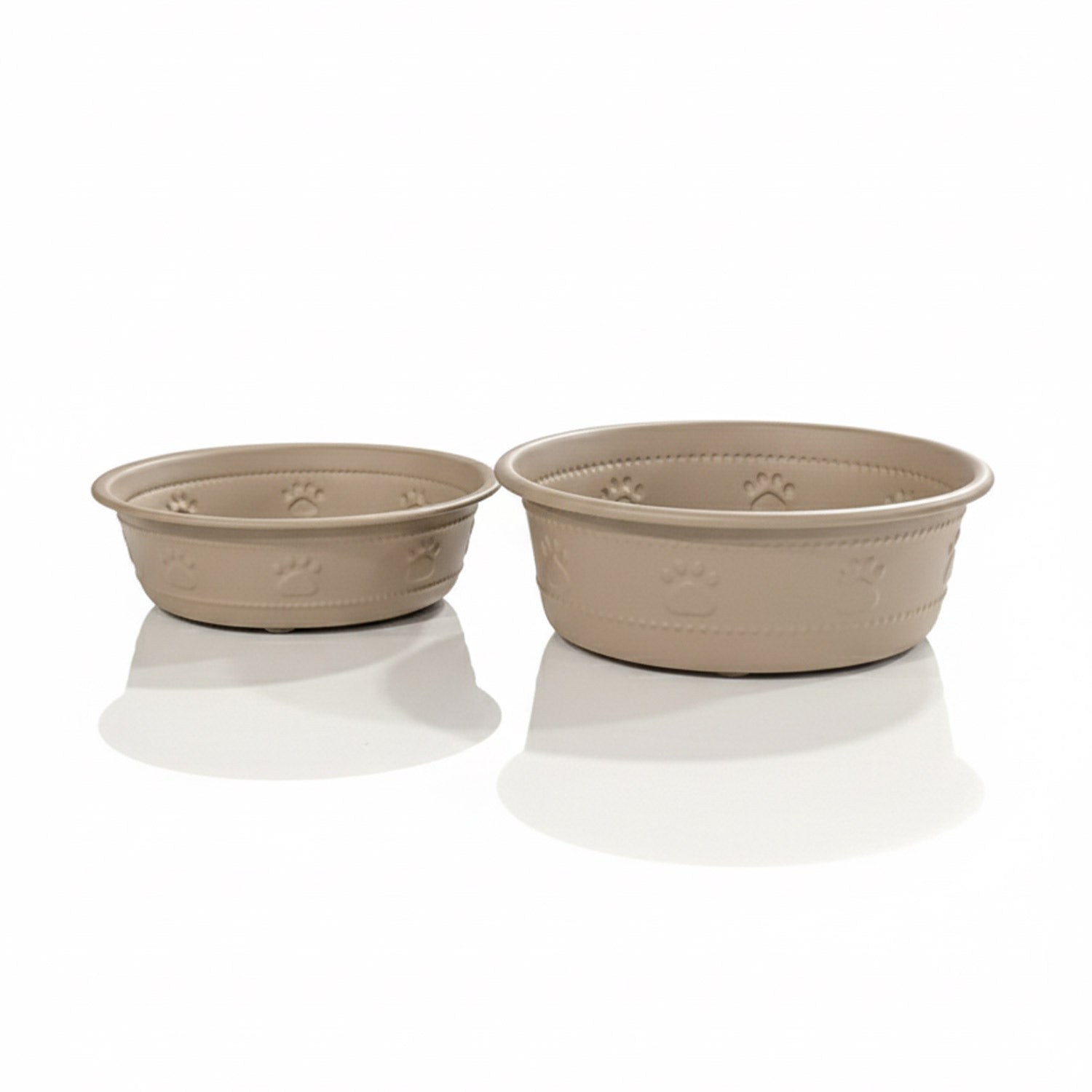 Premium Bowl Paw Embossed – Brown - 470 ML