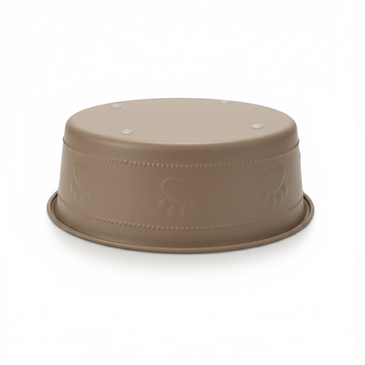 Premium Bowl Paw Embossed – Brown - 1800 ML