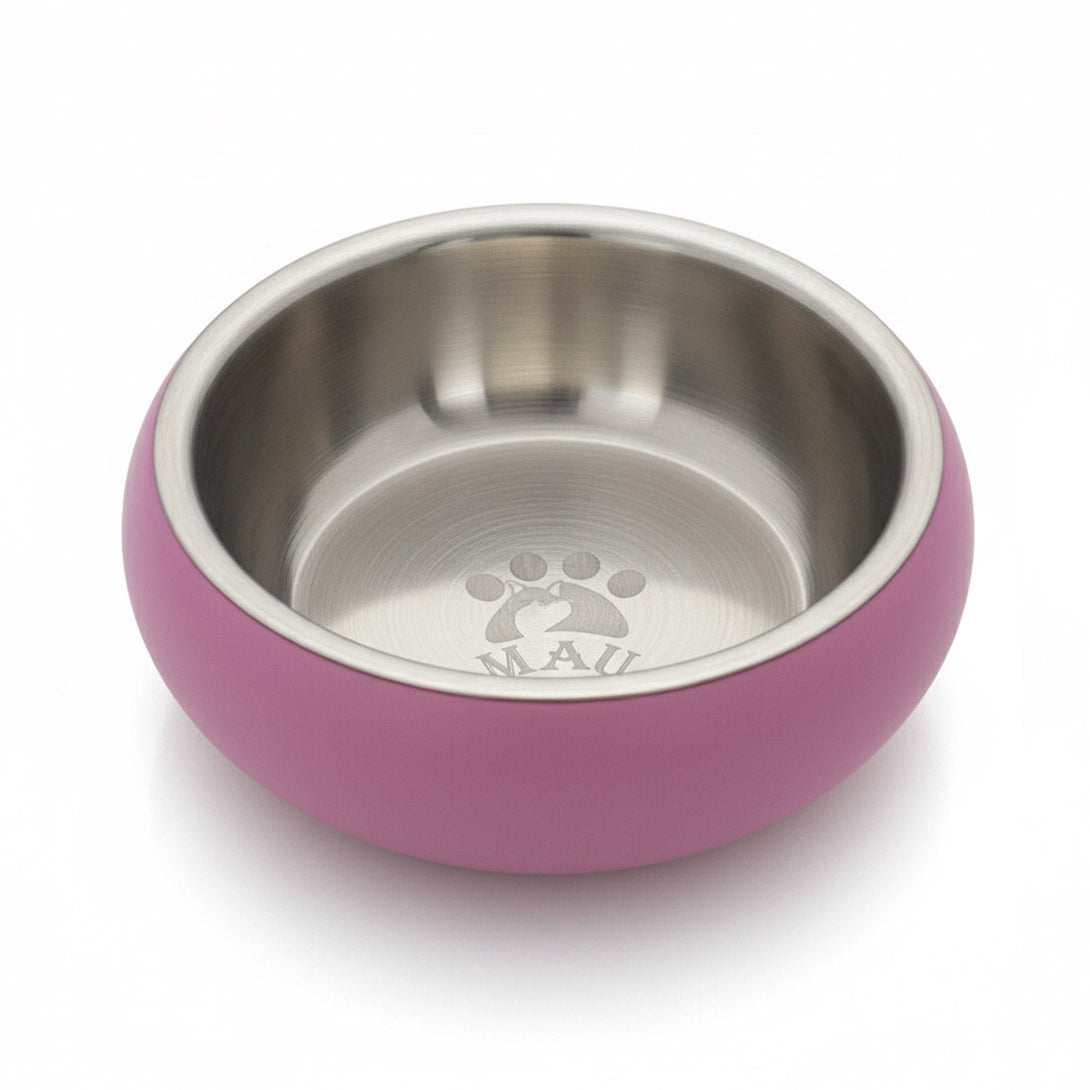 Double Wall Bowl Belly with Non-Slip Base - pink