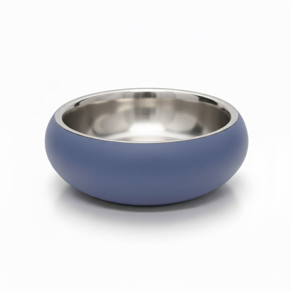 Double Wall Bowl Belly with Non-Slip Base –  Blue (1240 ml)