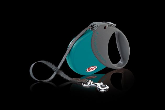 Flexi Comfort Compact Retractable Dog Leash - PETROL L