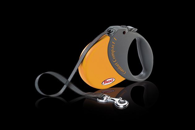 Flexi Comfort Compact Retractable Dog Leash - ORNG L
