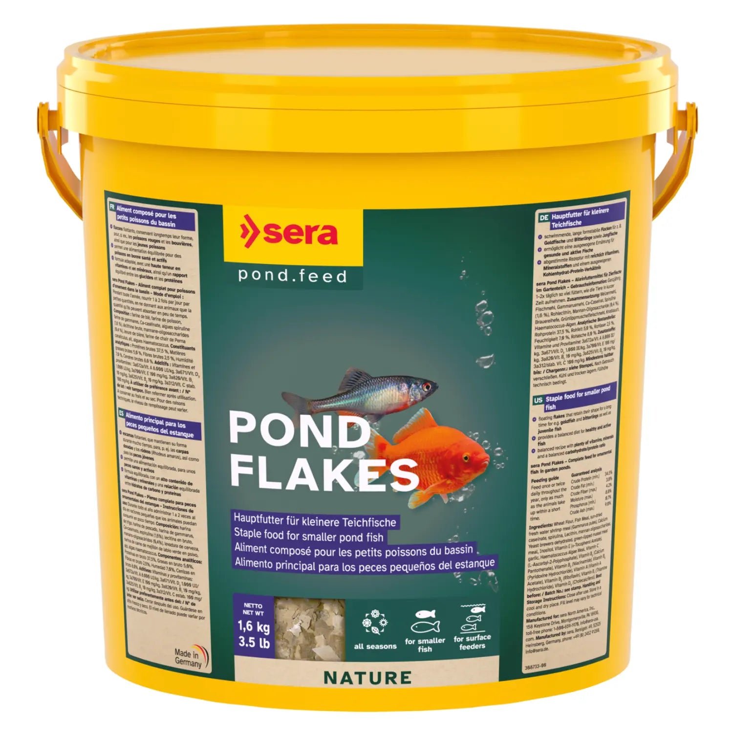 Sera Pond Flakes Nature[Volume - 10L]