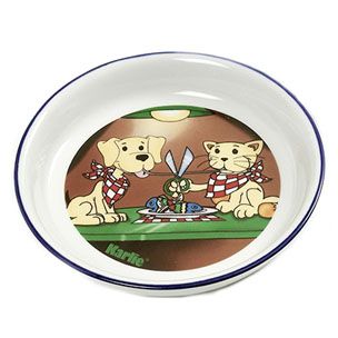 Flamingo Ceramic Dog & Cat Bowl - 16CM