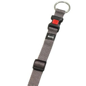 Flamingo Art Sportiv Nylon Dog Collar - Grey 40MM