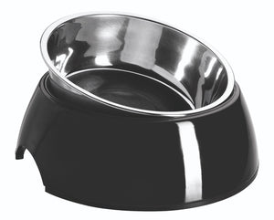 Hunter Melamine Black Dog Bowl - 700ML