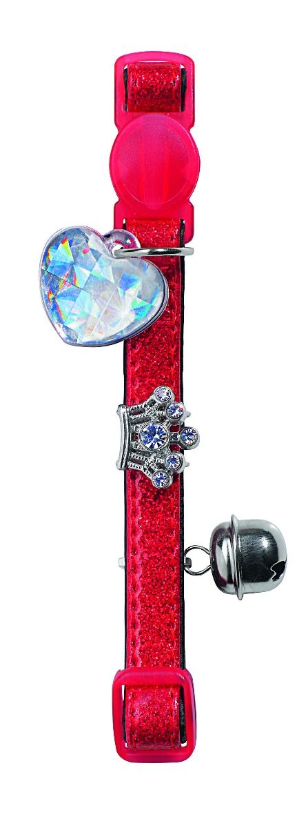 Hunter Crown with Bell Cat Collar - RED