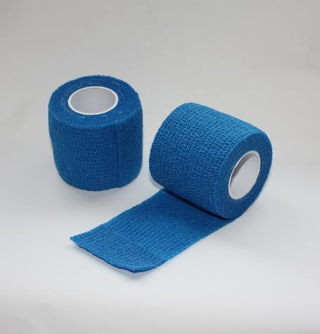 FIONIAVET COHESIVE BANDAGE 5 CM X 4.5 M, BLUE, 10/PK