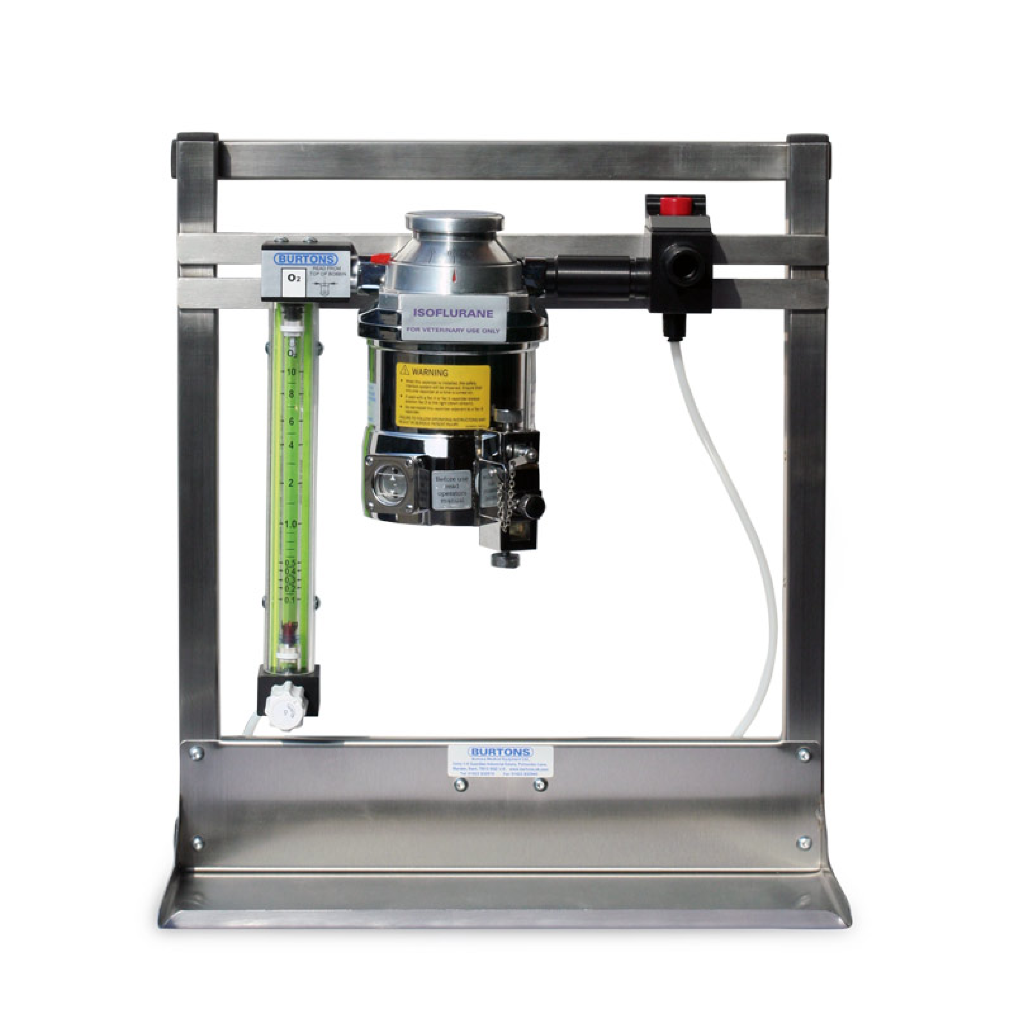 Wall Mounted Anaesthetic Machine Stainless Steel Frame