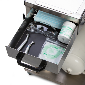 Burtons VETair Classic Stainless Steel Mobile Dental Unit Oil Free Compressor