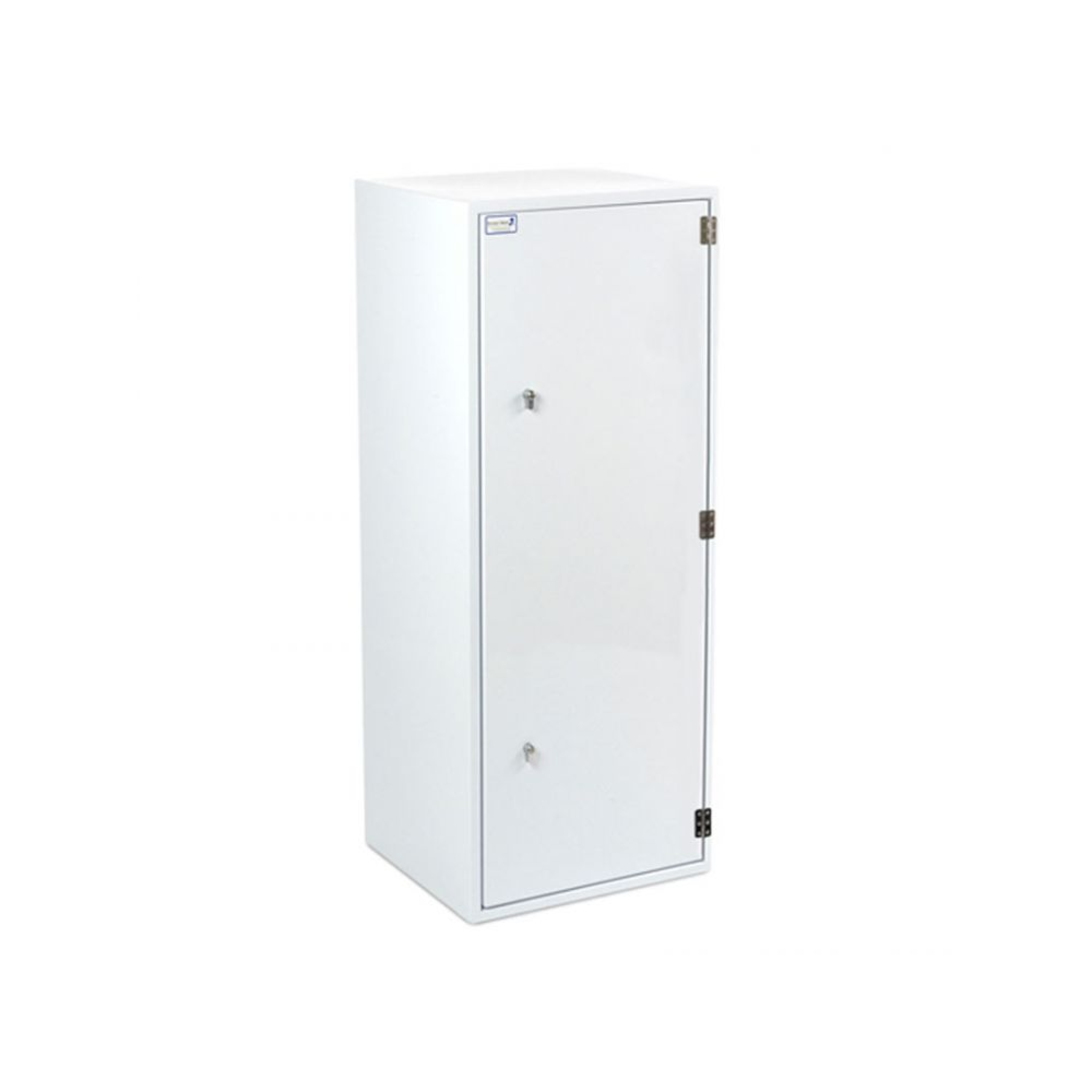 Controlled Drugs Cabinet 500Wx450Dx1250H MM Single Lock supplied with 2 Keys & ID Card, RH Door - Four Removable Shelves